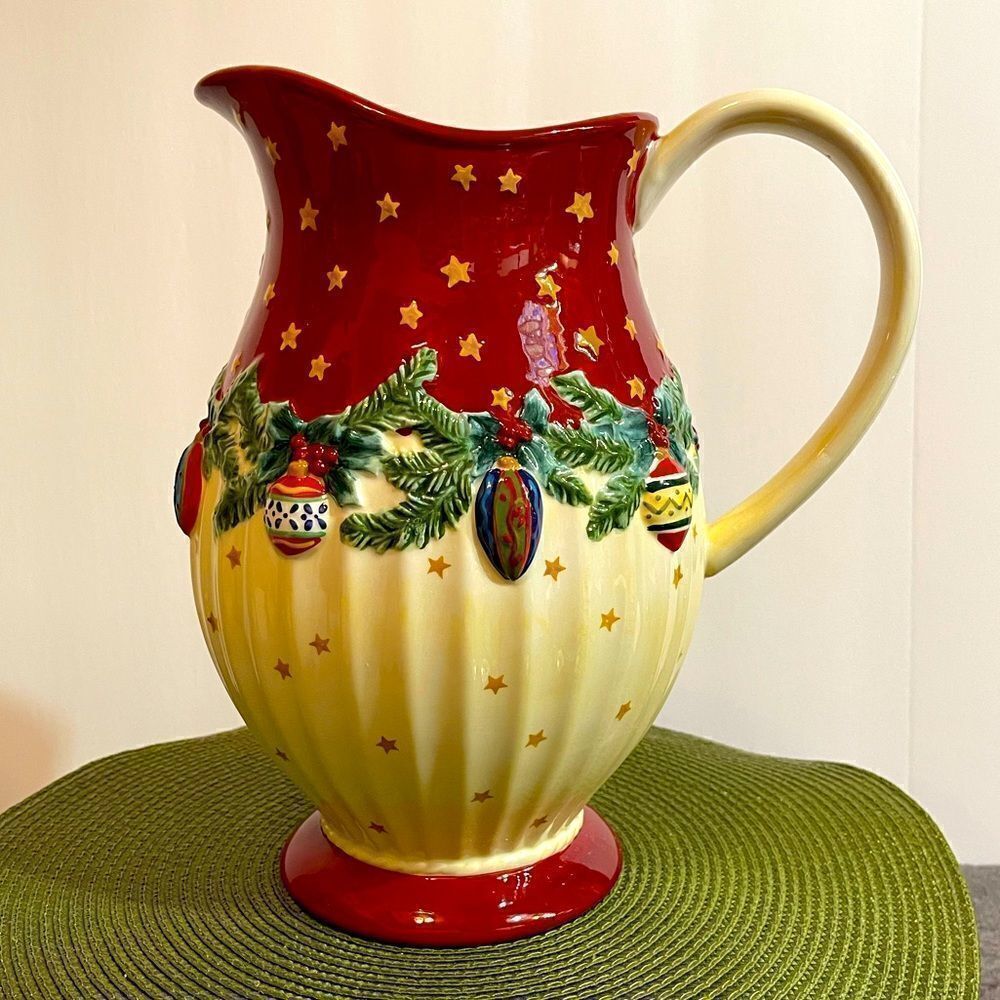 Pfaltzgraff Holiday Garland Pitcher NWT